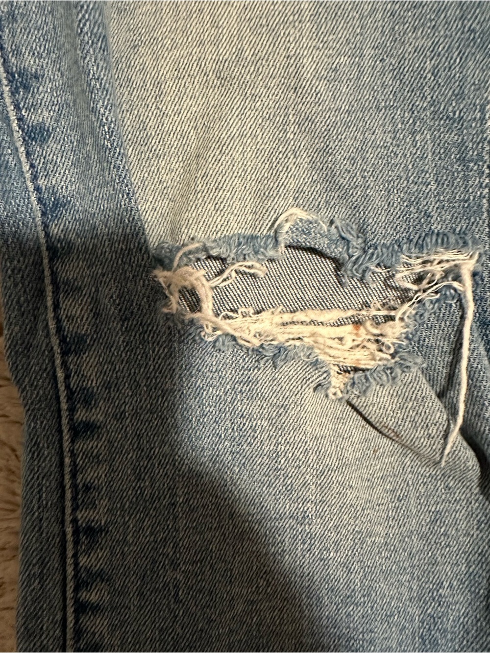 MOTHER The Hustler Ankle Fray Thrilling Shots Distressed Raw Hem Jeans - Picture 16 of 16